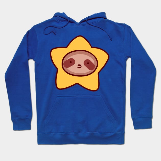 Star Sloth Face Hoodie by saradaboru